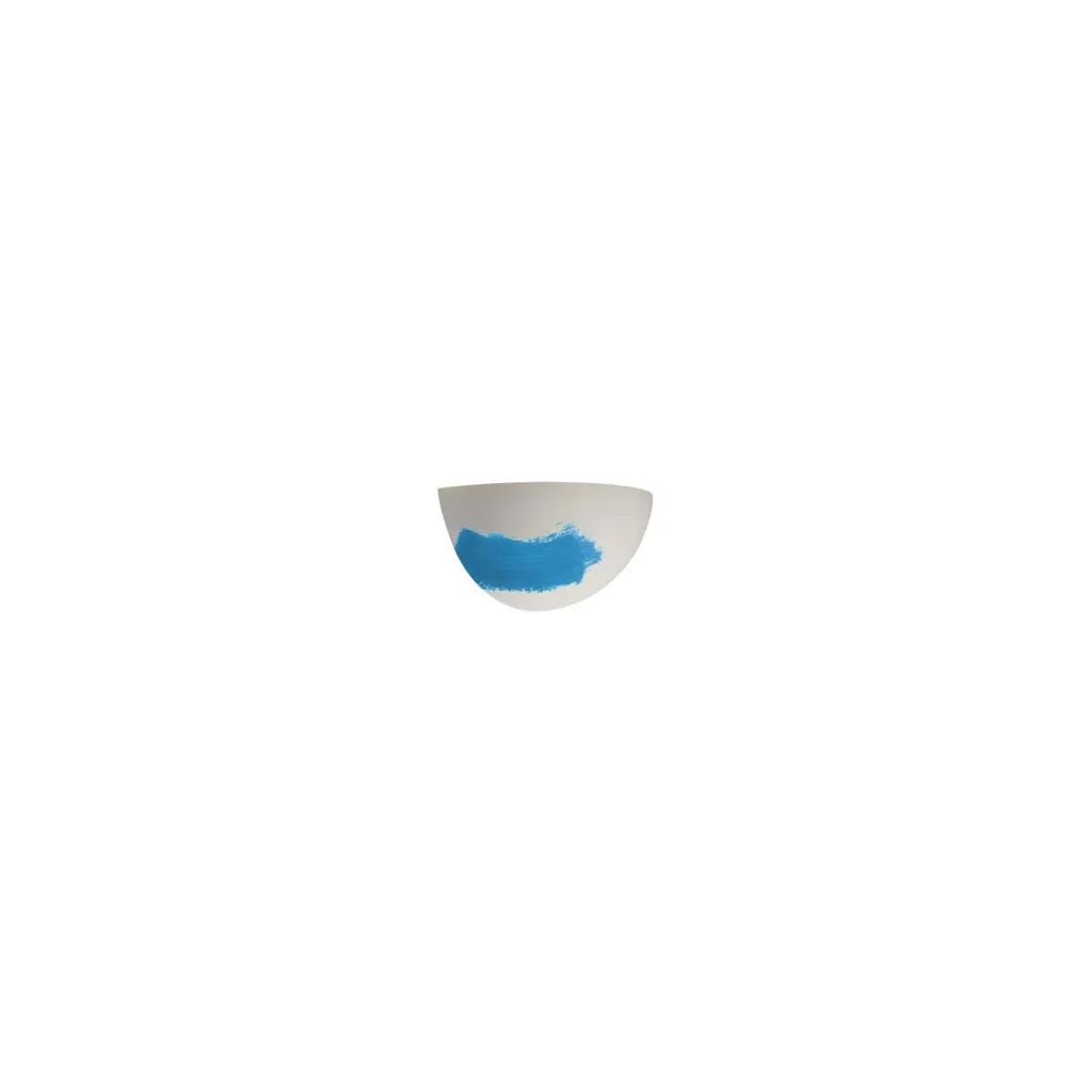Applique Plâtre Blanc GL 101 E14 Peignable Style Moderne Demi-Rond - 11