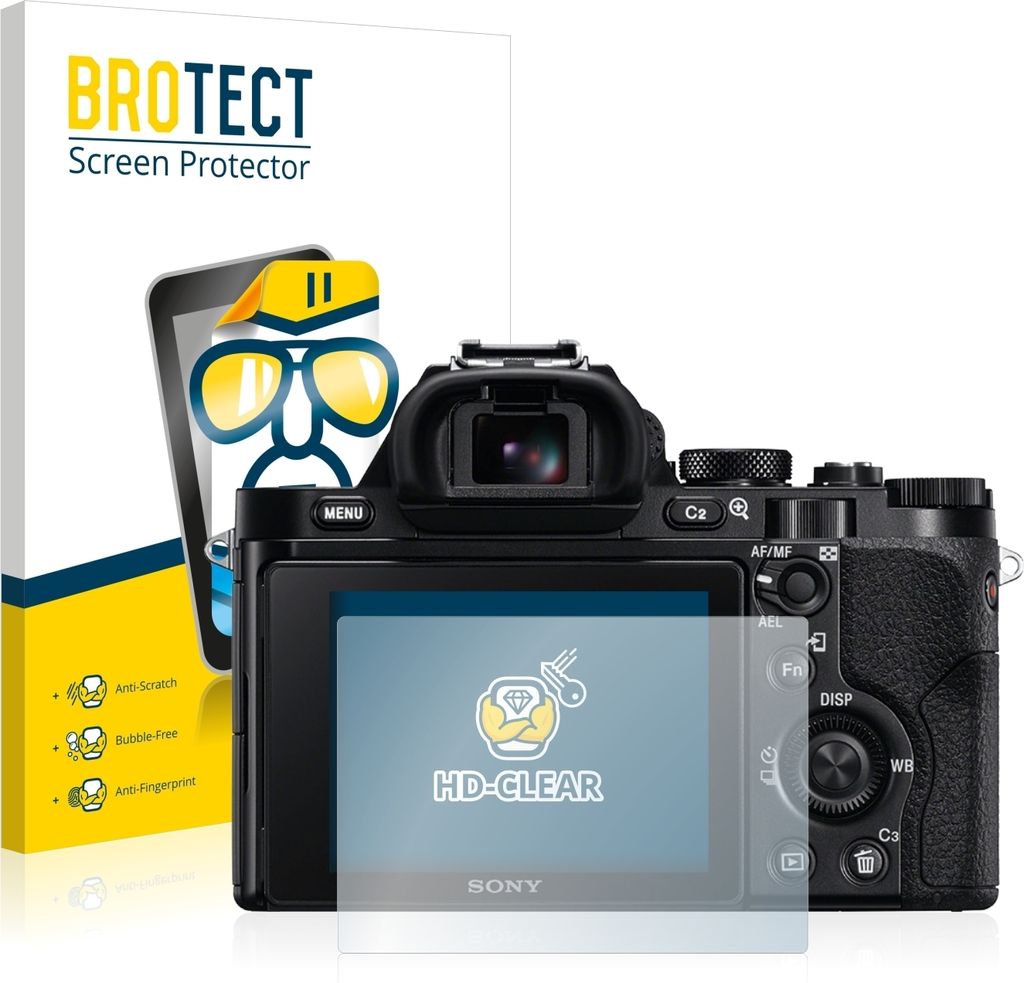 2x Für Sony Alpha 7S Schutzfolie BROTECT Displayschutz Display Schutz Folie Klar Transparent