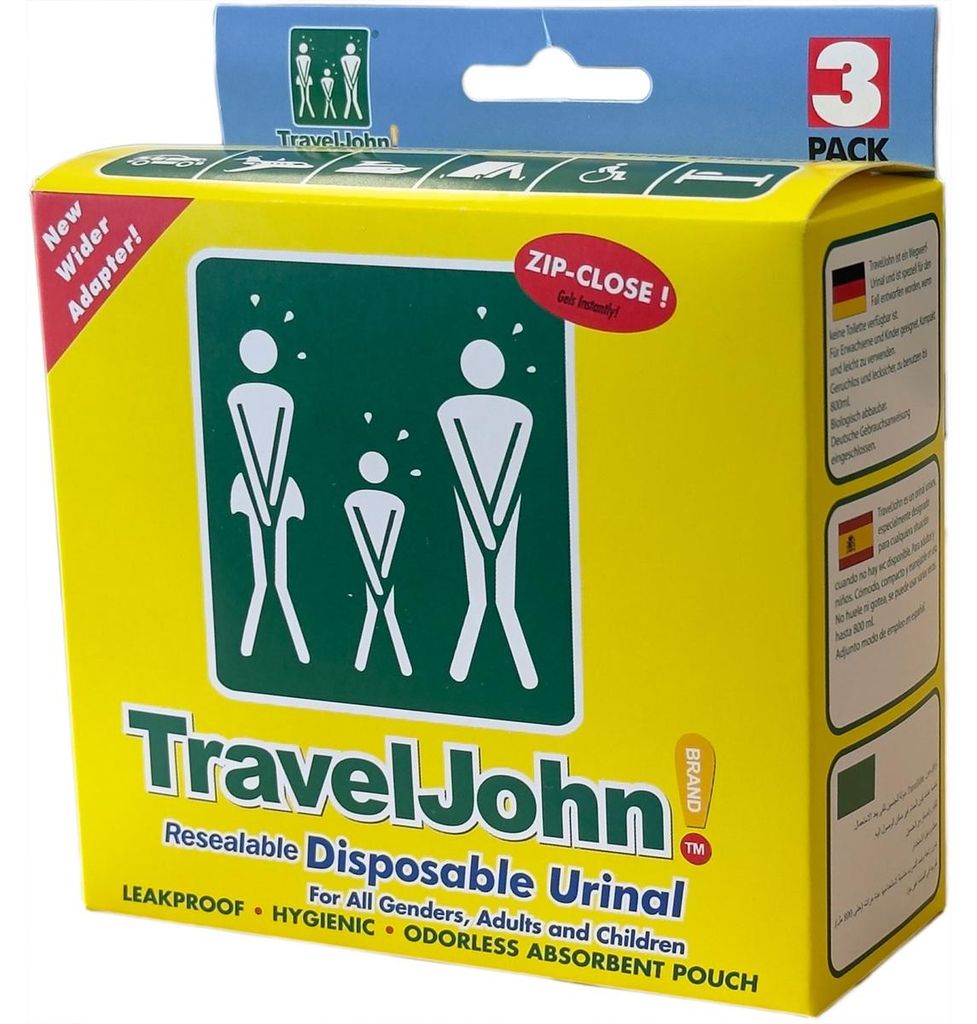 Traveljohn Pet vrecúška na moč 3 kusy Obrázok produktu 