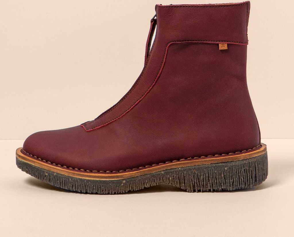 El Naturalista Schnürstiefel Damen N5581 WAX NAPPA CEREZA/VOLCANO Farbe Lila
