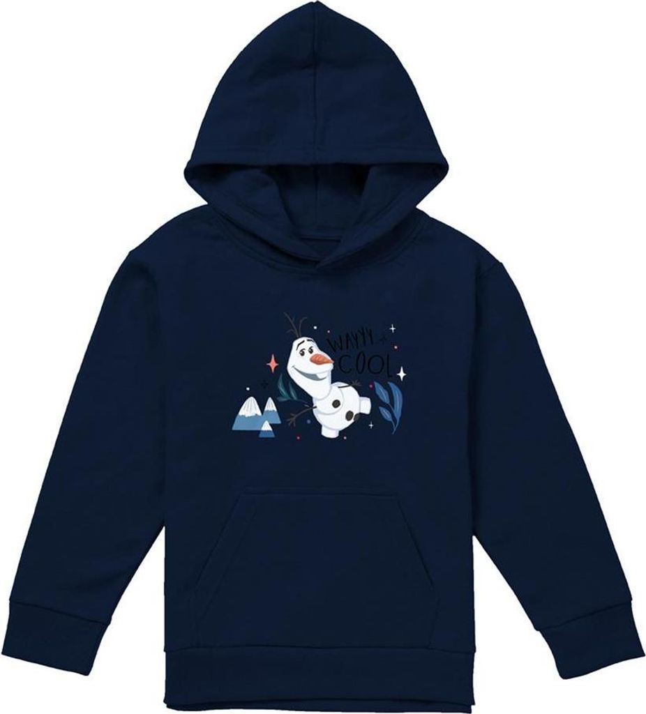 Frozen - "Wayyy Cool" Hoodie zum Überziehen für Kinder TV22188 (116) (Marine)