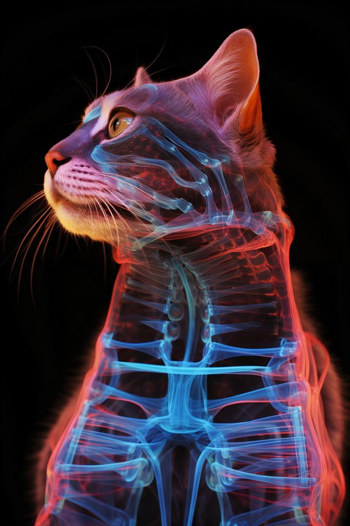Plakat 20x30cm Anatomie der Katze