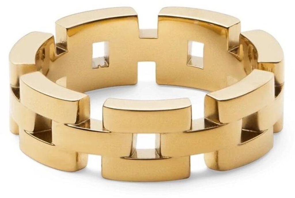 Stylischer vergoldeter 3-Glieder-Ring DW0040099 - Schaltung: 62 mm