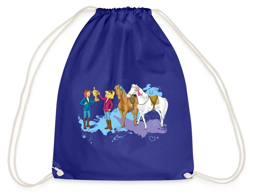 Spreadshirt Bibi Und Tina Pokal Siegerschleifen Turnbeutel, One size, Königsblau