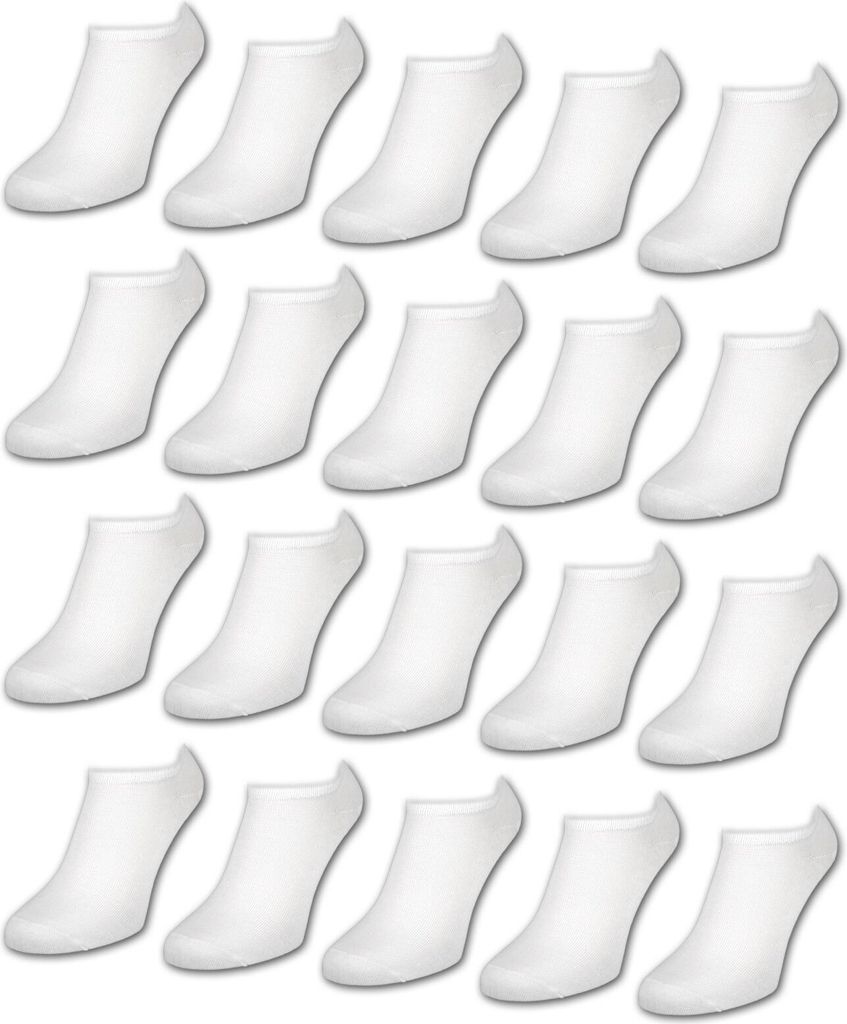 10 bis 50 Paar Comfort Sneaker Socken Damen & Herren Produktbild 1