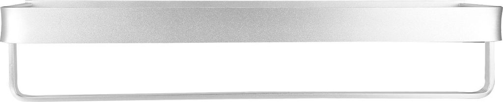 Wandmontiertes Badezimmerregal aus Aluminium, Duschablage, einlagig, 50 cm, Shampoo-Ablage, mit Aufhängestange