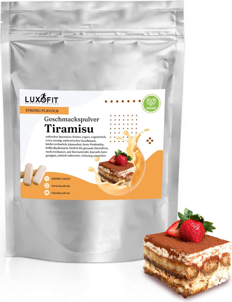 Tiramisu Geschmackspulver Flavour kalorienarm 300 g Produktbild 
