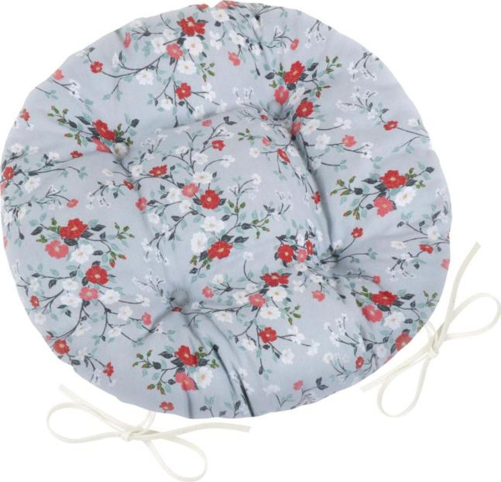 Siège DITA rond matelassé - diamètre 40 cm - Gris Image du produit 