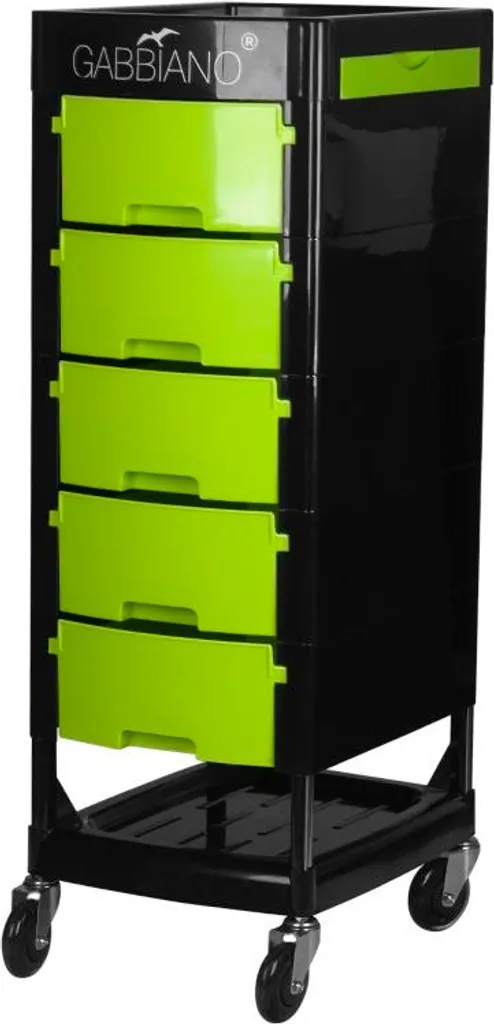 Trolley Gabbiano FT65 Nero/Verde: Il Must-Have per Acconciatori Social