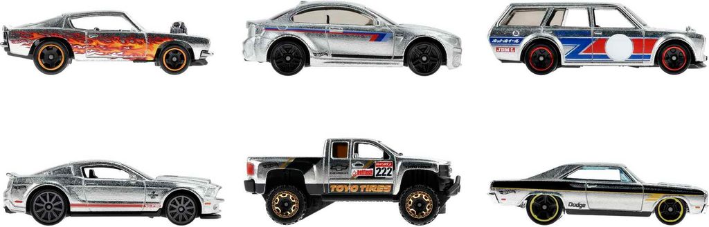 Hot Wheels Zamac-Multipacks mit 6 Spielzeugautos, Geschenk für Kinder & Sammler
