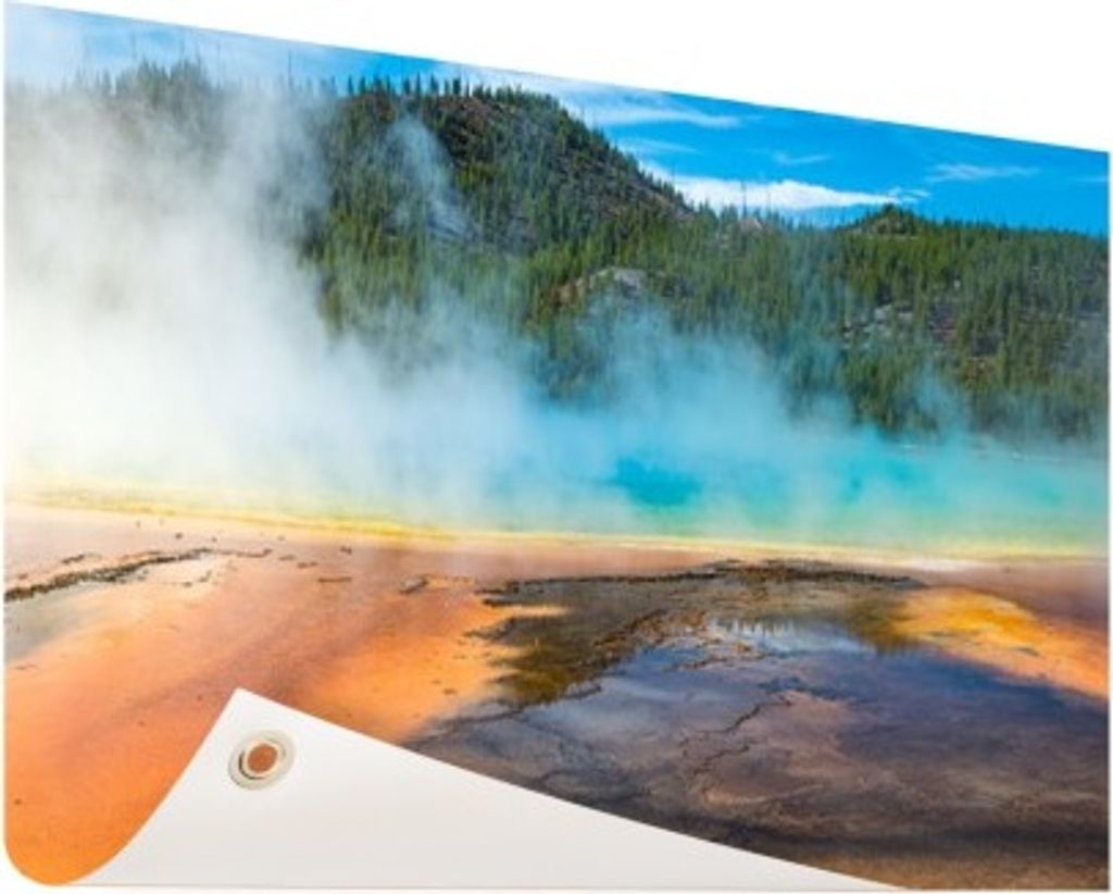 MuchoWow 60x40 cm Outdoor-Poster Gartendeko Sichtschutz Garten Poster für den Garten Yellowstone-Nationalpark Amerika