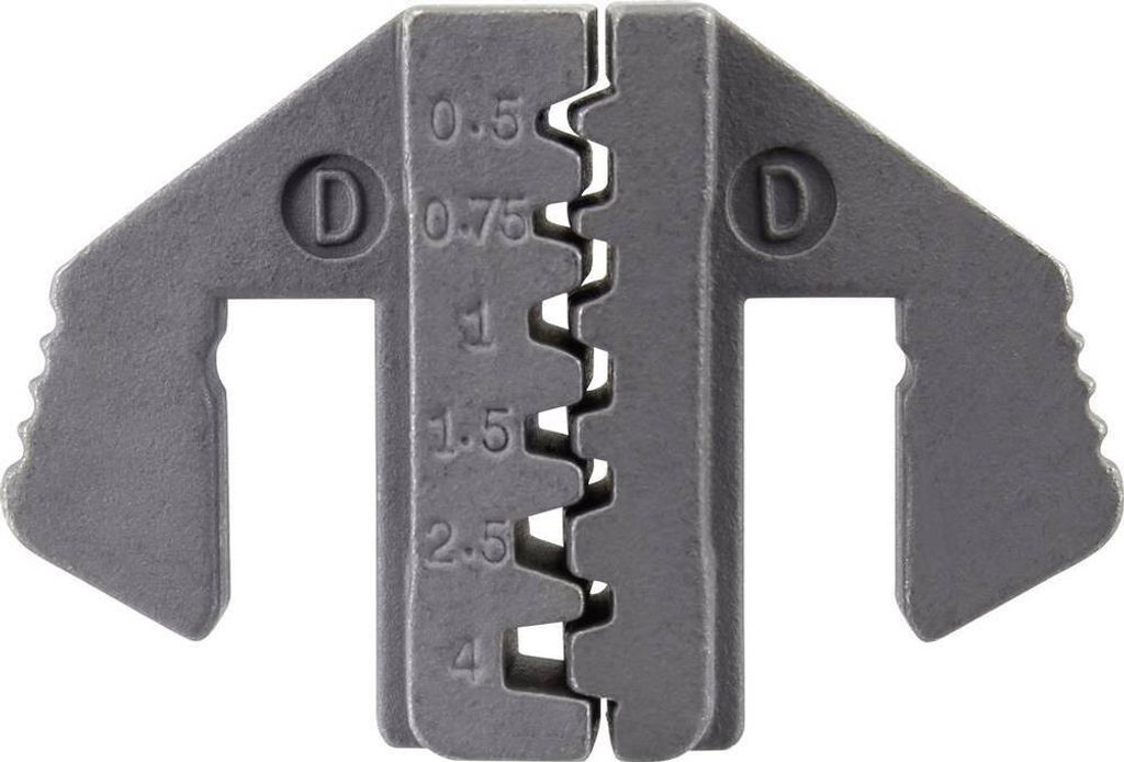 TOOLCRAFT PLE-0D Crimp-Einsätze Aderendhülsen Quetschbereich: 0.5 bis 4 mm² Passend für Marke (Zangen): TOOLCRAFT PZ-50
