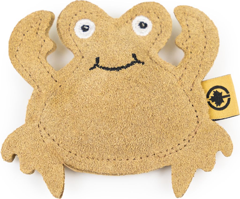 Katzenspielzeug Duft-Kissen aus Leder mit Katzenminze · Krabbe