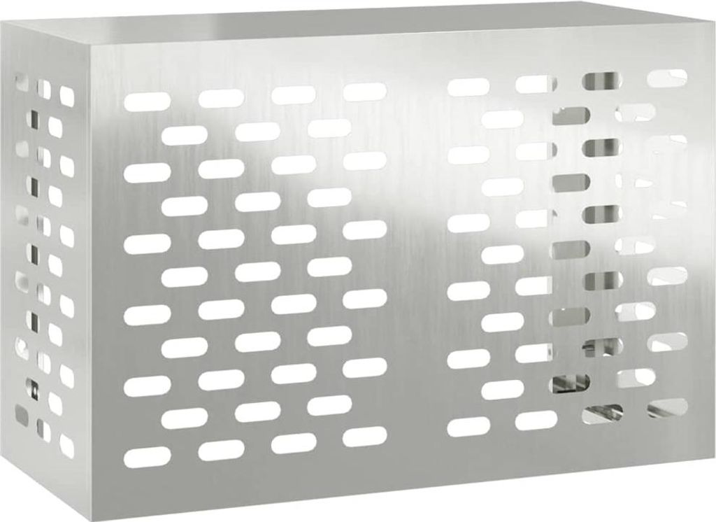 vidaXL Copertura per climatizzatore argento 90 x 40 x 60 cm Immagine del prodotto 