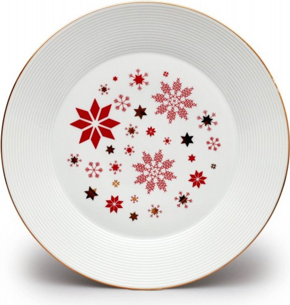 Thun 1794 Flache Schale, 30 cm, Lea, weihnachtsrote Produktbild 