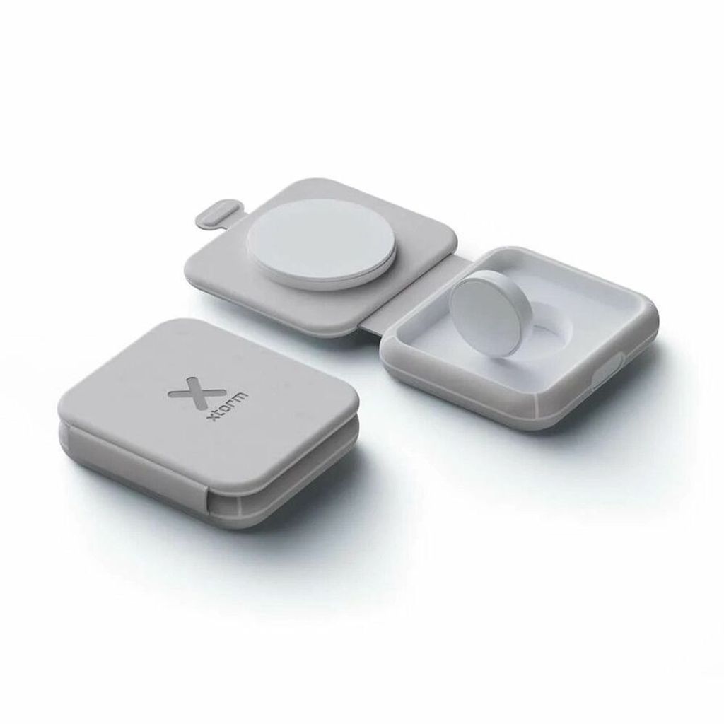 Xtorm Foldable Wireless Travel Charger 2in1 - 15W, Grau Produktbild 
