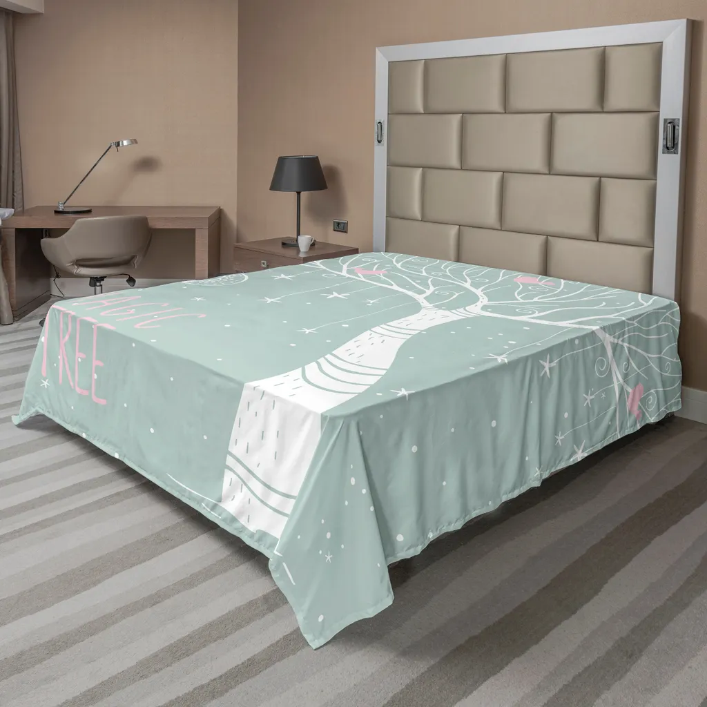 Lenzuolo Matrimoniale ABAKUHAUS 266x260 cm - Verde Mandorla Magico