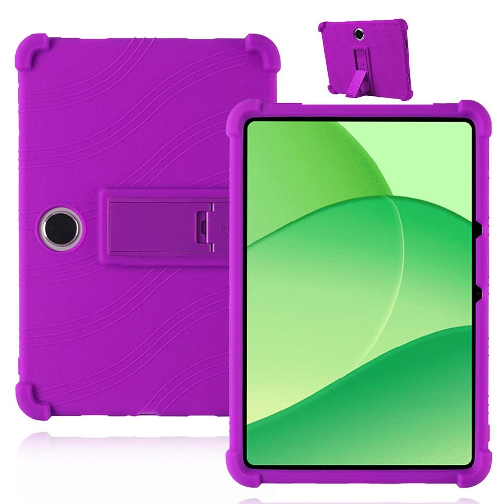 Tablet Hülle für Oppo Pad SE 11,0", Stoßfeste Weiches Silikon Schutzhülle mit Standfunktion Lila