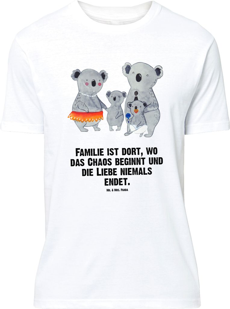 Mr. & Mrs. Panda Größe XL T-Shirt Koala Familie - Weiß - Geschenk, Koalas, Shirt, Kinder, Muttertag, mit Spruch, Tshirt, Mama