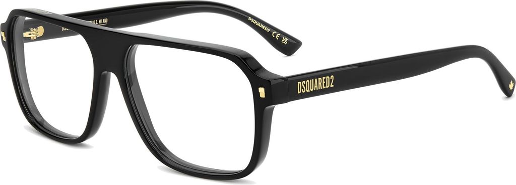 Dsquared2 D2 0203 Black 57/14/145 Herren Brillen