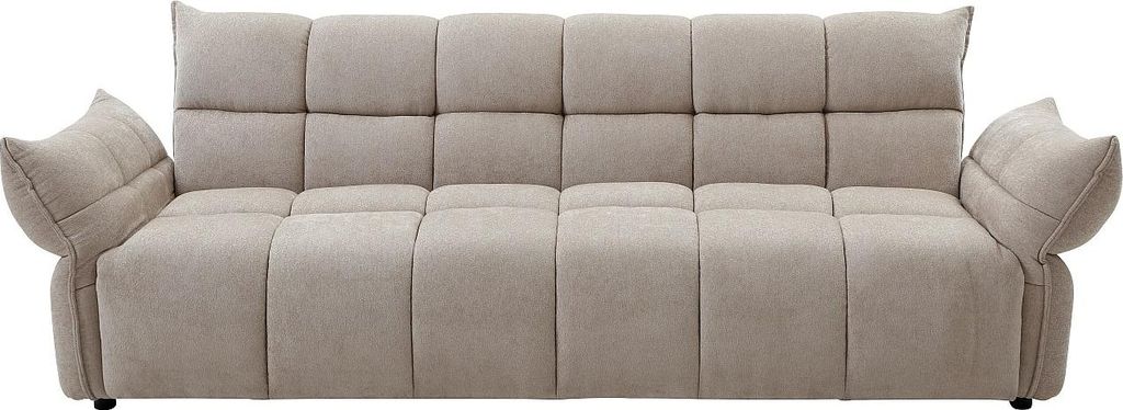 3-Sitzer-Schlafsofa Clic-Clac – Chenille-Stoff – Beige – HAKEMO