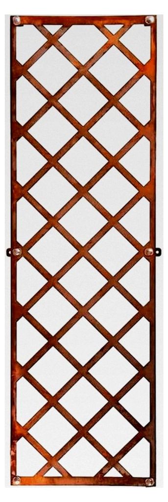 Rankgitter aus Metall 148 x 48 cm Wandrost Spalier