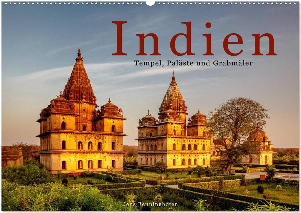 Indien: Tempel, Paläste und Grabmäler (Wandkalender 2026 DIN A2 quer), CALVENDO Monatskalender