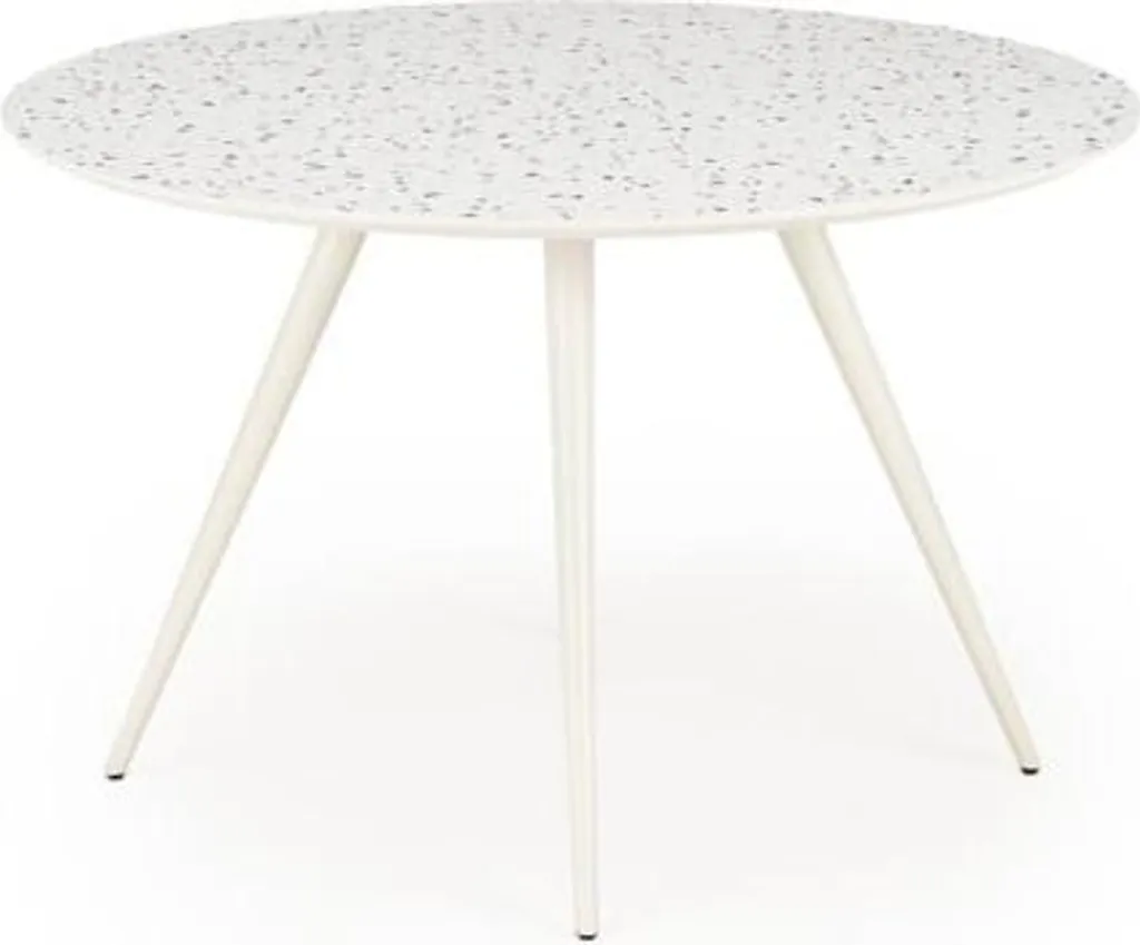 Table ARAMIS terrazzo blanc style minéral pour salon et salle à manger