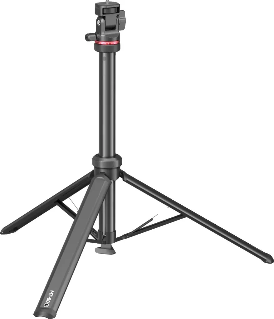 Trépied photo MT-80 ajustable 210cm avec rotation complète à 360 degrés