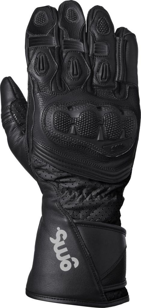 GMS GR-1 SF perforierte Motorrad Handschuhe, schwarz, 4XL
