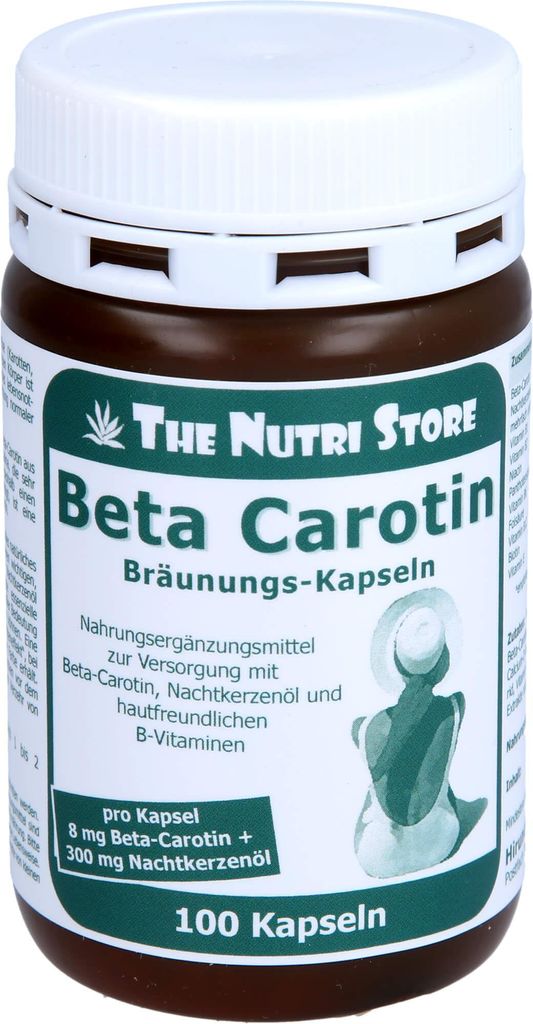 The Nutri Store Beta-Carotin 8 mg Bräunungskapseln, 100 St. Kapseln