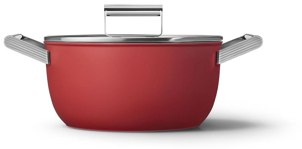 Smeg CKFC2611RDM, 7,7 l, Czerwony, Aluminium, Stal Zdjęcie produktu 