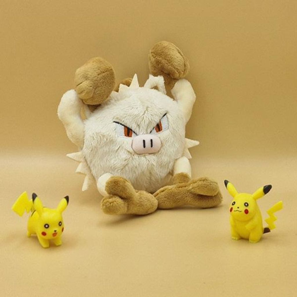 Pokemon Menki Kuscheltier - 13 cm Plüschtier Mankey Produktbild 