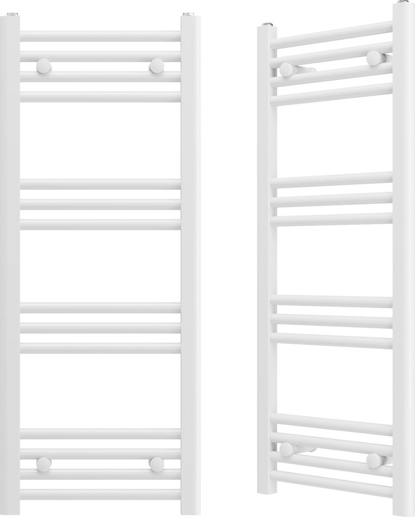 Granitan | Badheizkörper Breno - 40x100 cm - Weiß - Modernes Design - Handtuchwärmer