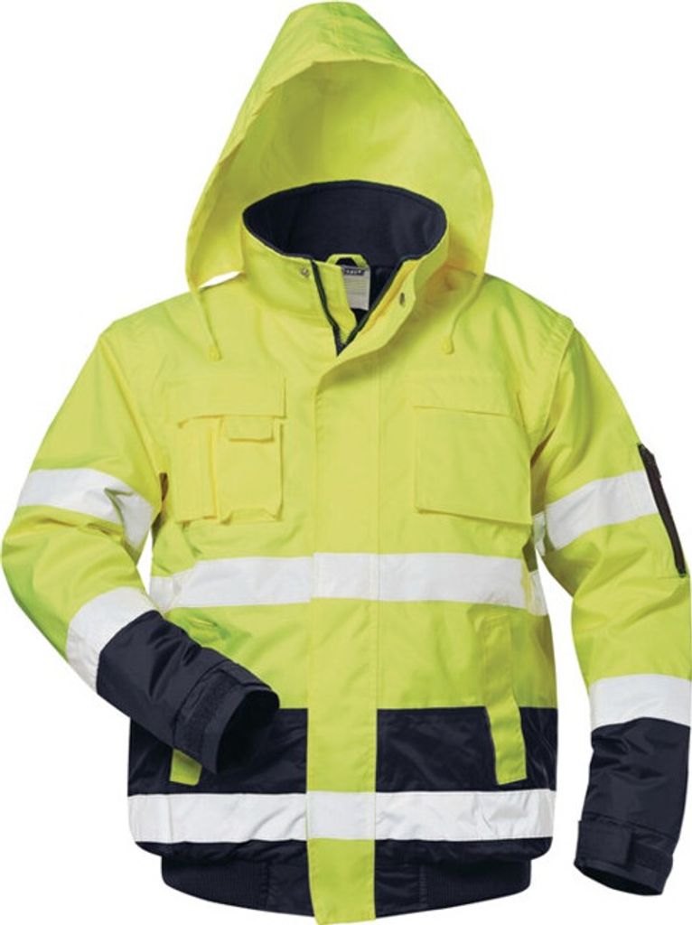 Warnschutz-Pilotjacke HASSO Gre XXL fluoreszierend gelb/marine