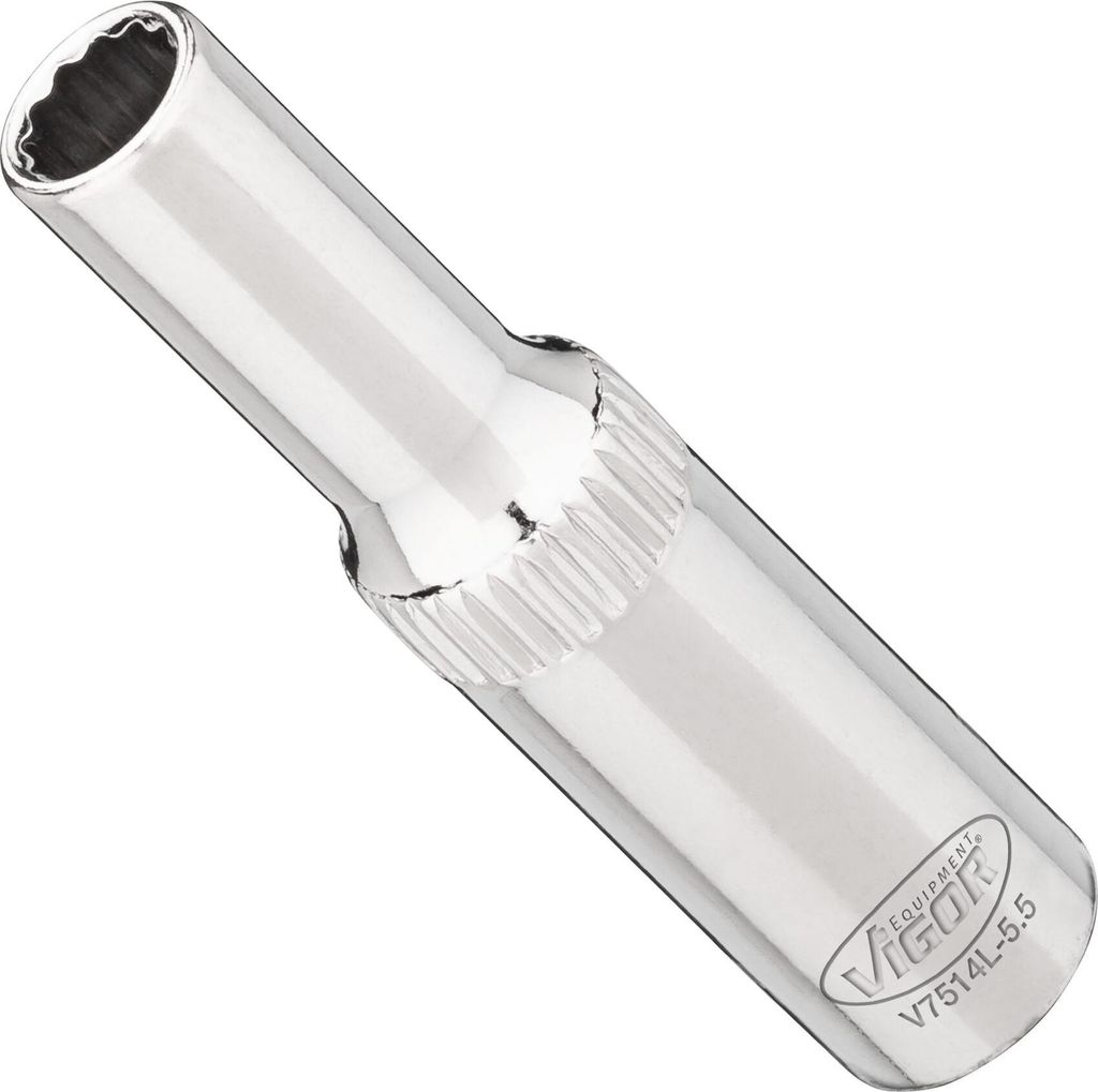 VIGOR Steckschlüsseleinsatz lang V7514L-5.5 1/4" Außen Doppelsechskant SW 5,5 mm