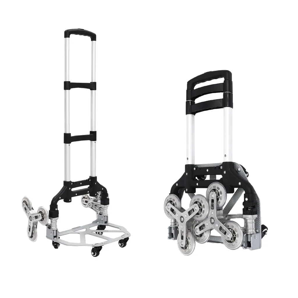 Chariot de transport d'escalier compact 70kg pliable hauteur ajustable