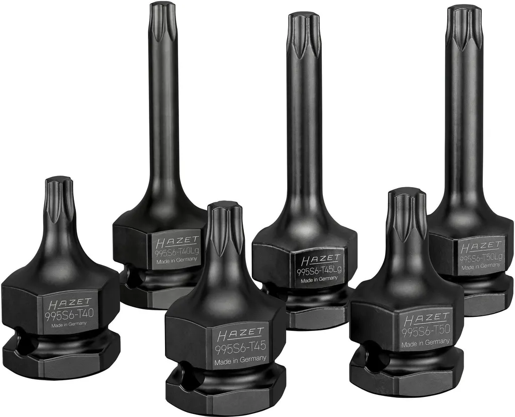 HAZET 995S6/6 Jeu de douilles de tournevis 1/2 pouce 24 mm 6 pièces