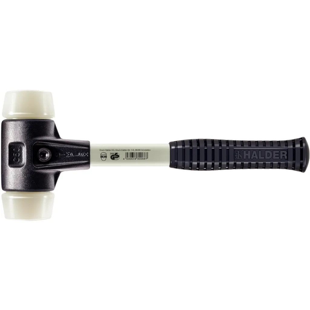 Mazza SIMPLEX Halder 3708.060 Nylon D60mm | Fibra di Vetro Professionale