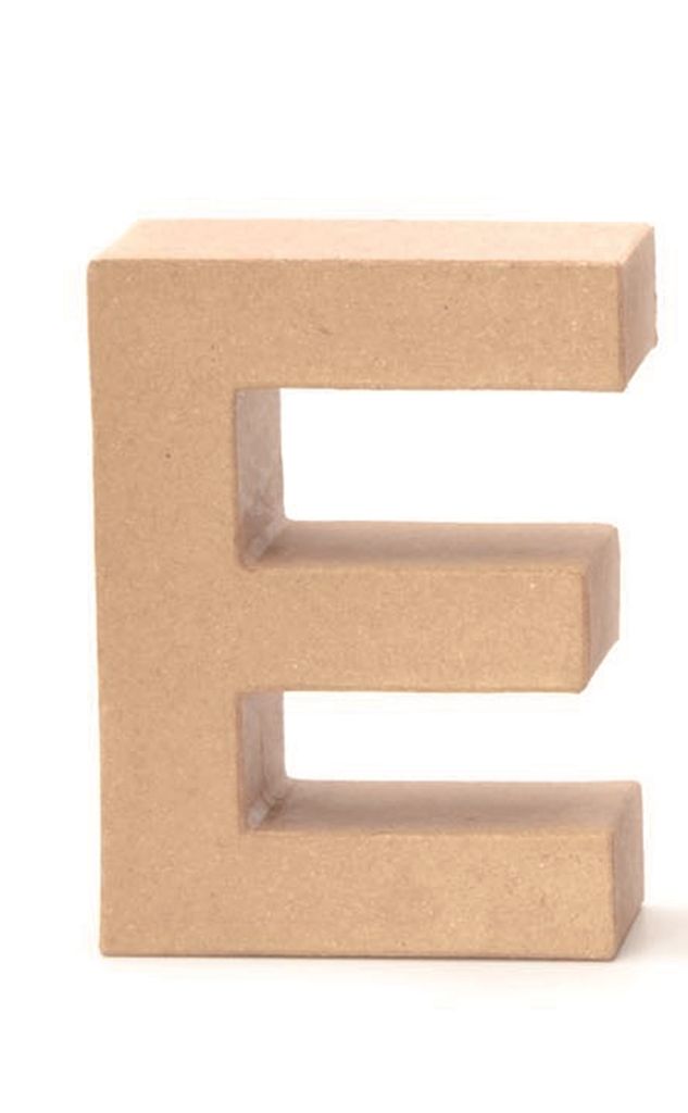 Glorex Papp-Buchstabe E 17,5 x 5,5 cm Produktbild 