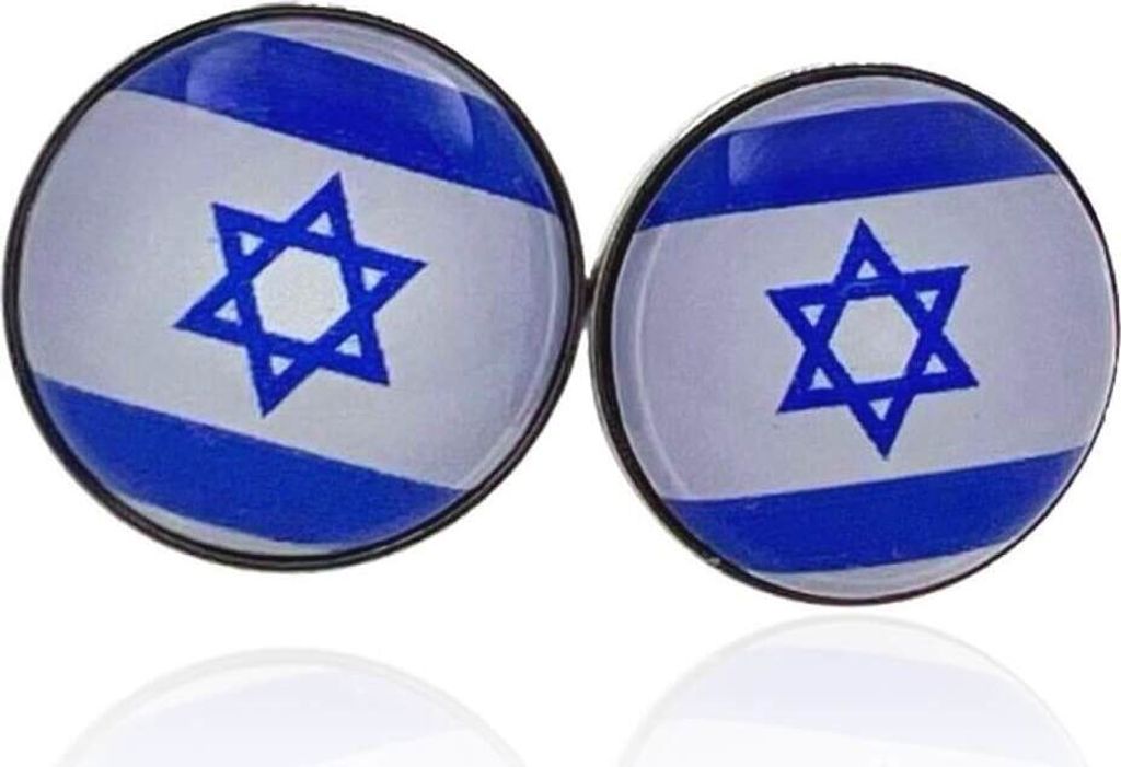 Flaggen Ohrringe Fahnen Ohrstecker 316L Chirurgenstahl Israel