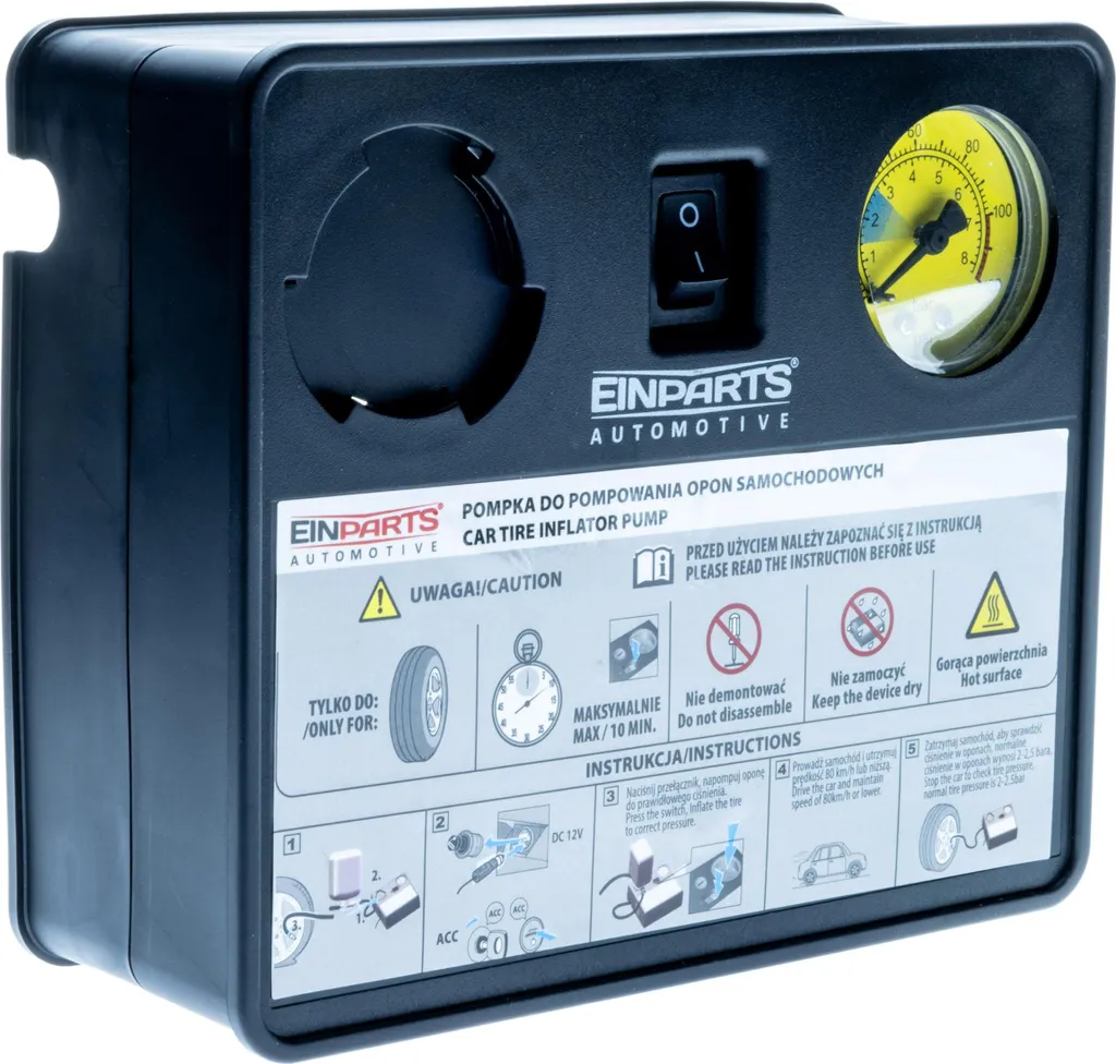 EPAP07 Kit Réparation Pneu avec Compresseur Air 120W pour Roue de Secours