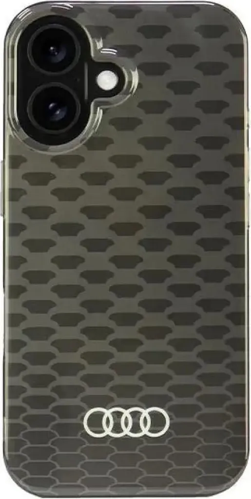 Custodia Audi iPhone 16 MagSafe Nera IML Stitching Pattern Originale - 1