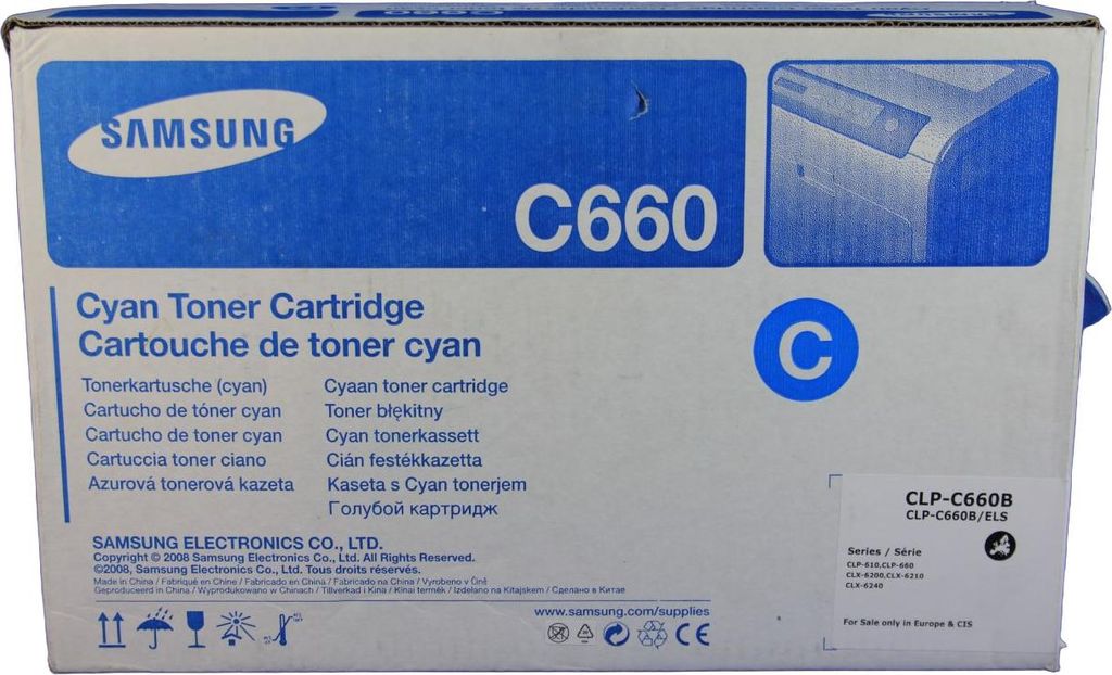 Original Toner/Trommel für SAMSUNG CLP610ND cyan HC