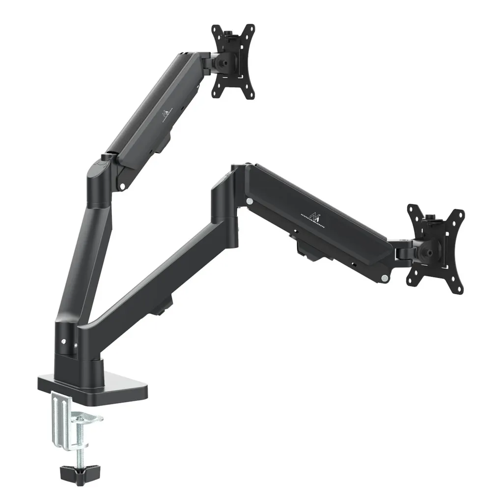 Support Écran Double Ergonomique Maclean MC-134 Ressort à Gaz 2-10kg - 3