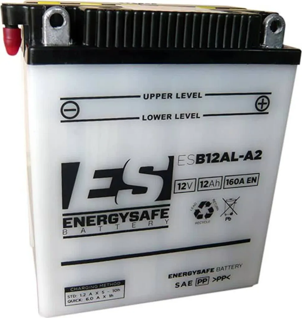 Energysafe ESB12AL-A2 Batteria 12V 12Ah | Spunto Potente per Moto