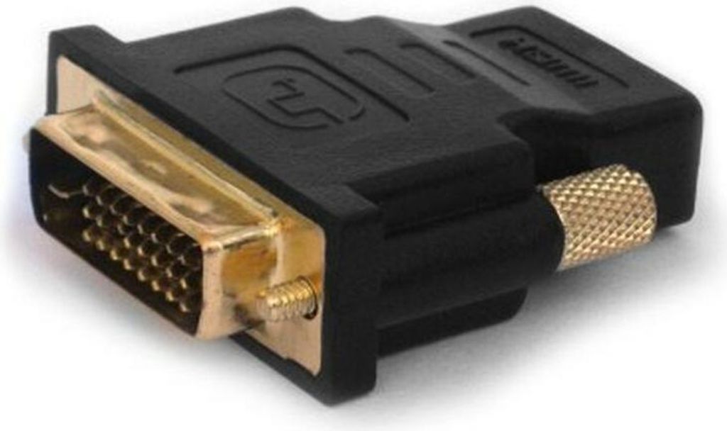 Savio CL-21 cable gender changer DVI HDMI Schwarz