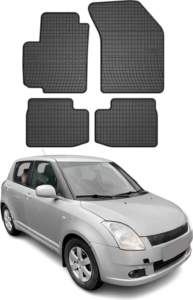Offerta Tappetini Suzuki Swift 2005-2010 TPE Nero - Kit Completo 4pz