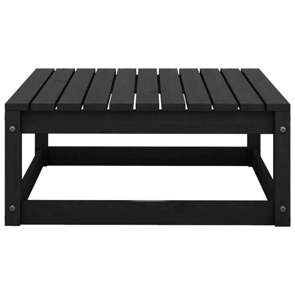 Set Divani Giardino 3 Pezzi vidaXL | Pino Nero Conveniente e Solido - 6