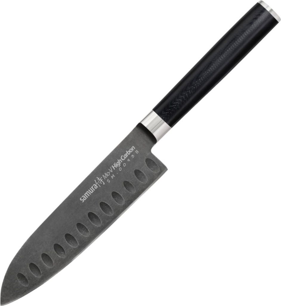Samura MO-V Stonewash Santokumesser 5,4" - Produktbild 